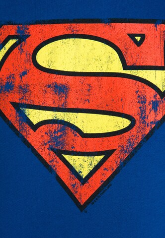 LOGOSHIRT Trui 'DC - Superman Logo' in Blauw
