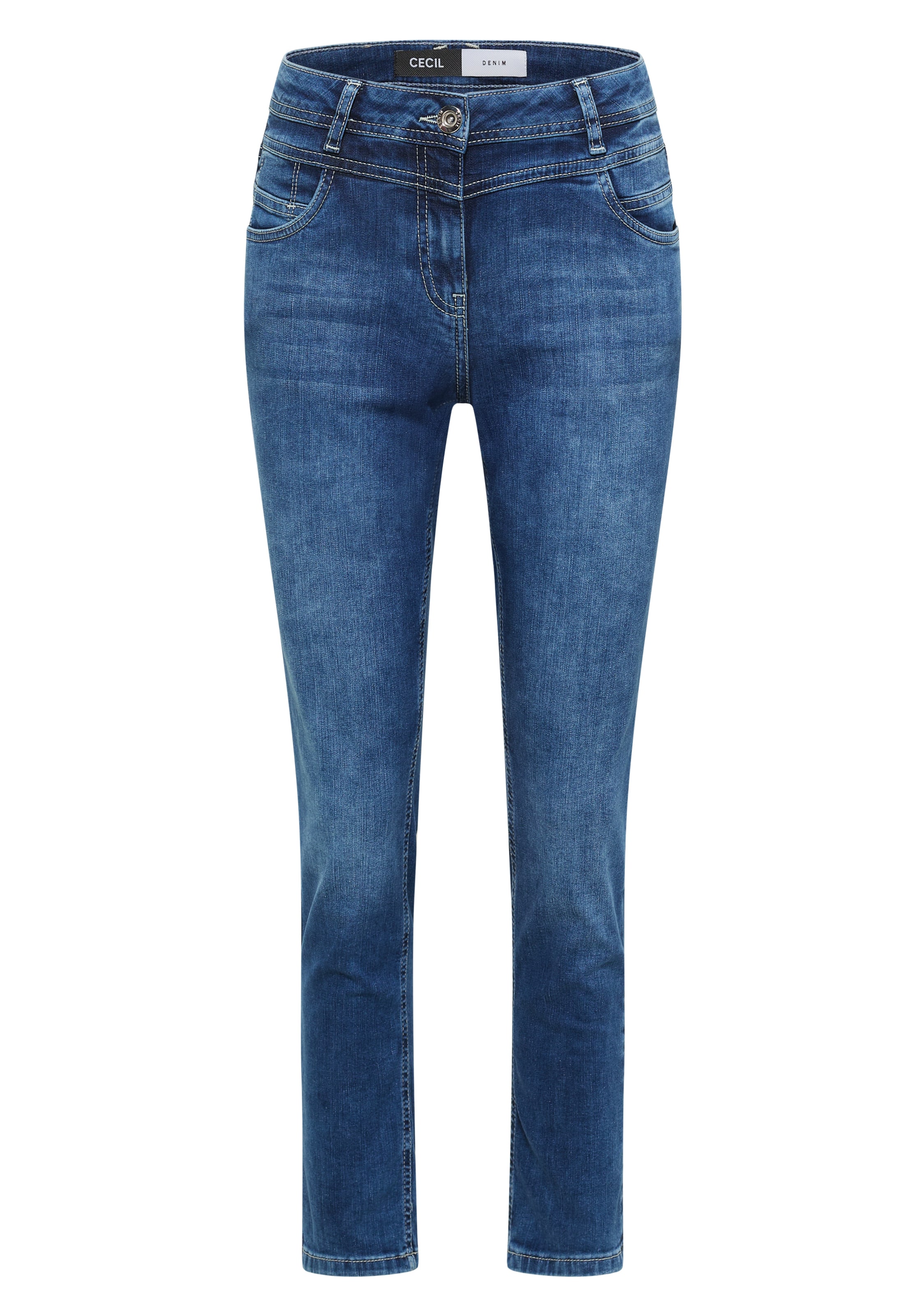 CECIL - Slimfit Vaquero 'Scarlett' en azul: frente