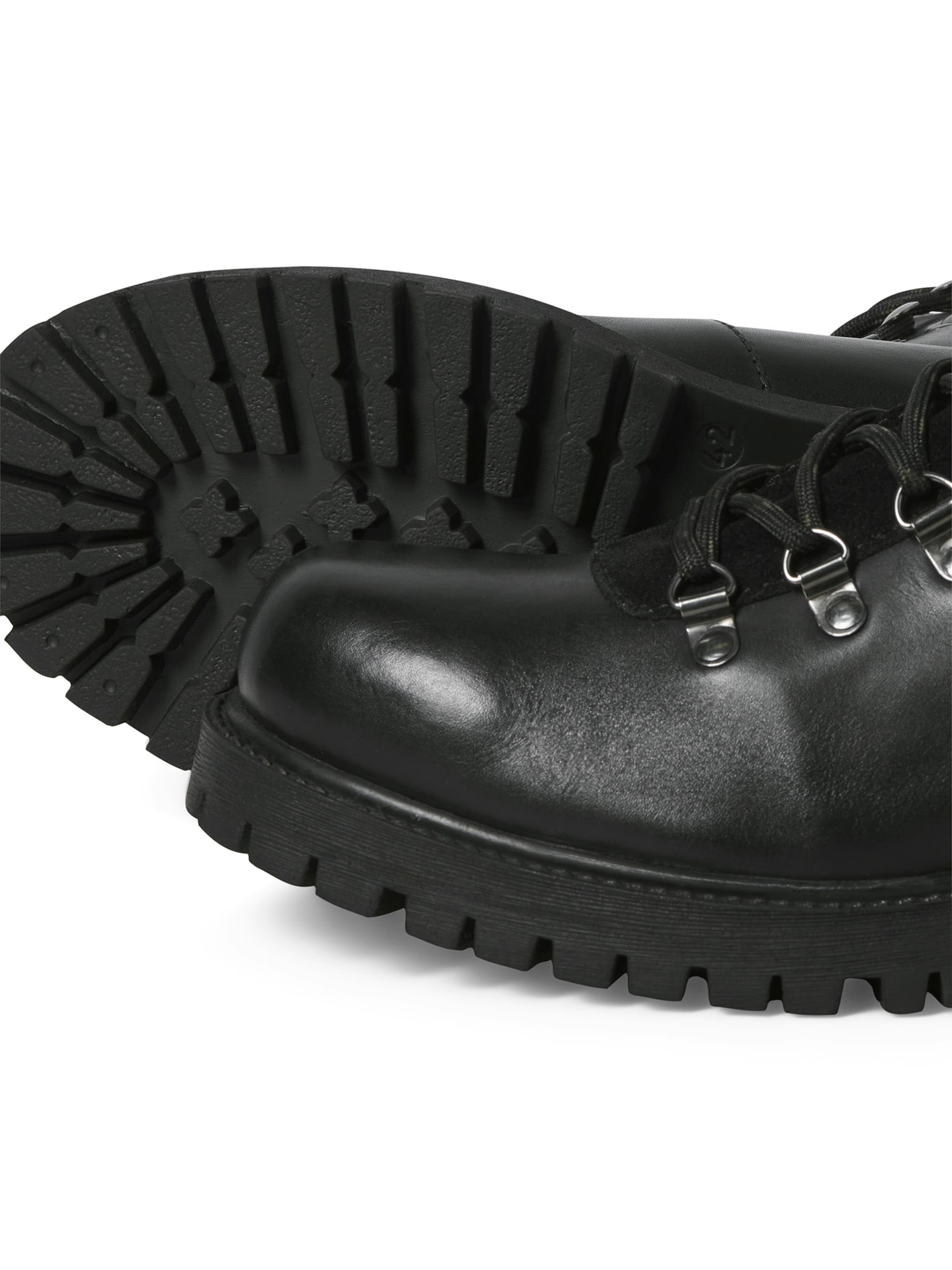 JACK & JONES Ботинки на шнуровке 'JFWDAMIAN' в Черный