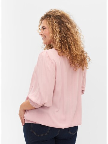 Camicia da donna 'Blach' di Zizzi in rosa