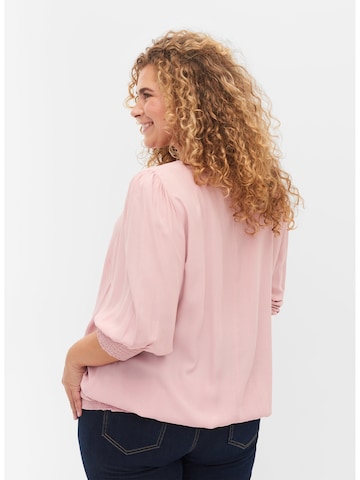 Zizzi Bluse 'Blach' in Pink