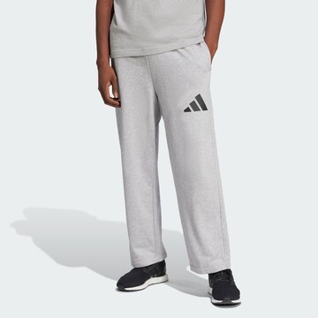 ADIDAS SPORTSWEARLoosefit Sportske hlače 'Essentials' - siva boja: prednji dio