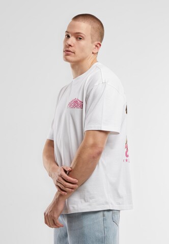 Maglietta 'Paradise Land' di Mister Tee in bianco