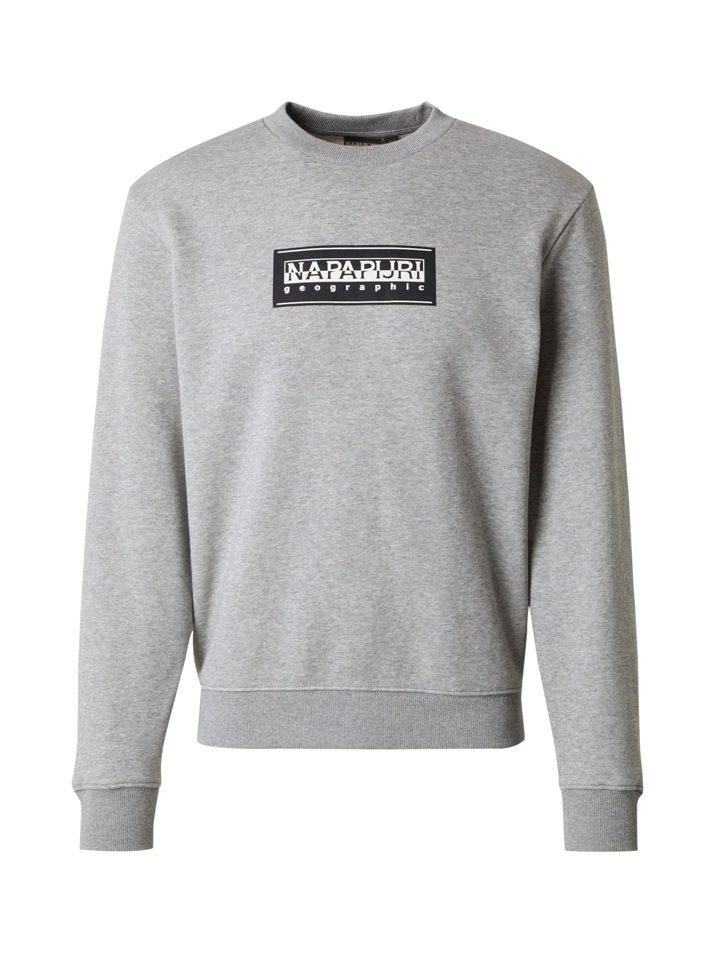 NAPAPIJRI Tréning póló 'B-BOX' - szürke: elől