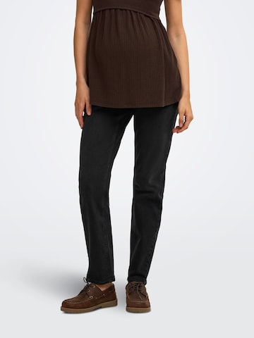 Only Maternity Regular Jeans 'OLMEmel' in Black