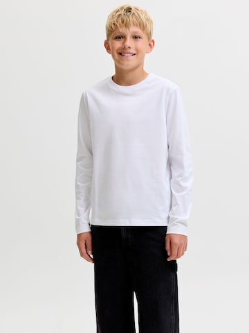 Coupe regular T-Shirt Jack & Jones Junior en blanc : devant