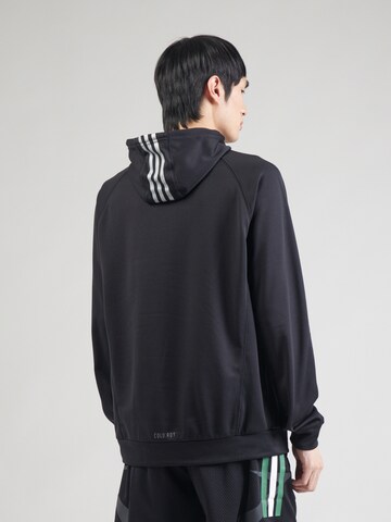 ADIDAS PERFORMANCESportska sweater majica - crna boja: stražnji dio