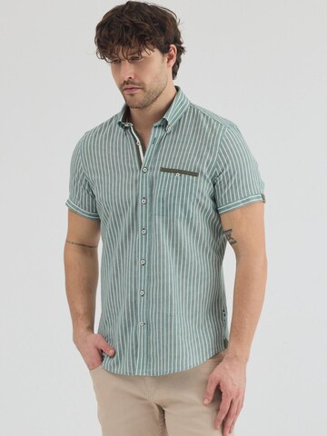 Slim fit Camicia di 7Camicie in verde