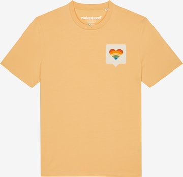 T-Shirt 'Von Herzen' Watapparel en jaune : devant