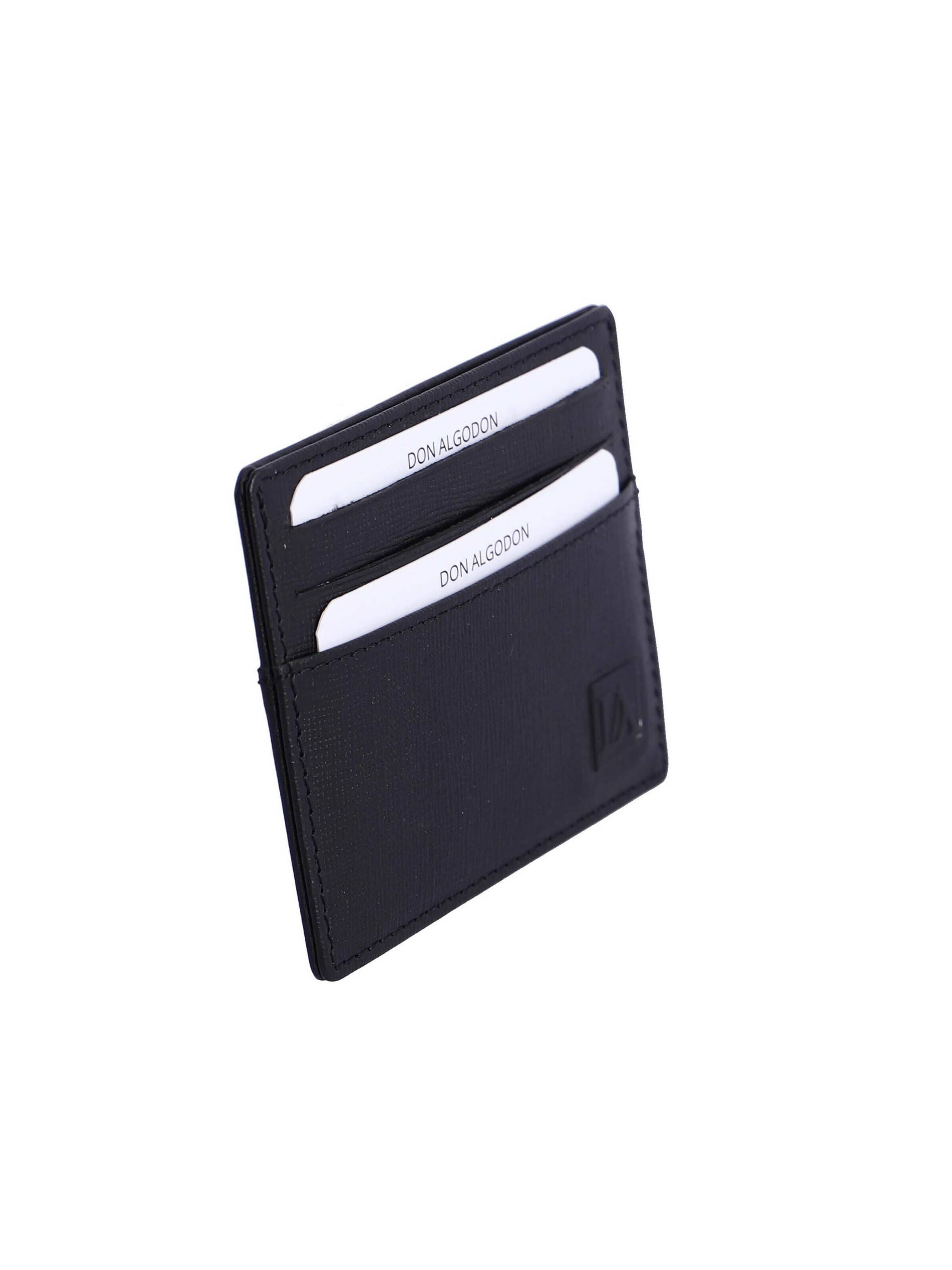 Don Algodon - Cartera 'Tarjetero para hombre Marco de piel con protección RFID' en negro