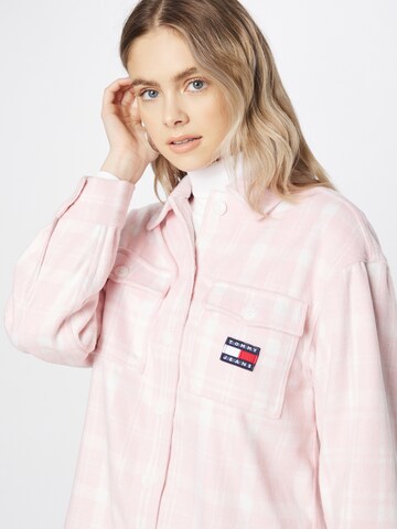 Tommy Jeans - Casaco meia-estação em rosa