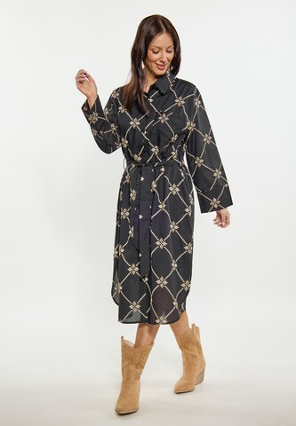 usha FESTIVAL Shirt Dress in Black