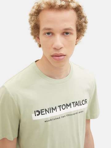 T-Shirt TOM TAILOR DENIM en vert