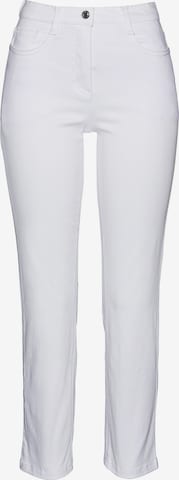 bonprix Slimfit Hose in Weiß: Vorderseite