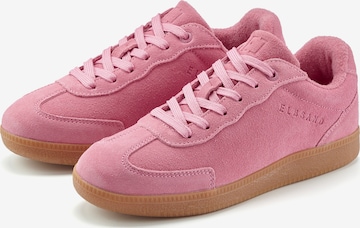 Baskets basses Elbsand en rose : devant