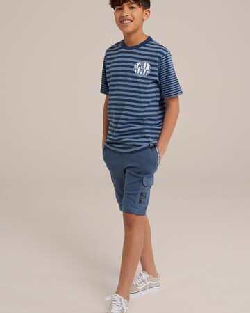 WE Fashion Shirt in Blauw