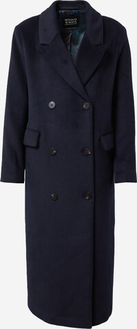 SCOTCH & SODA Between-Seasons Coat in Blue: front