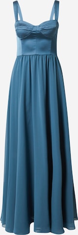 SWING - Vestido de festa em azul: frente