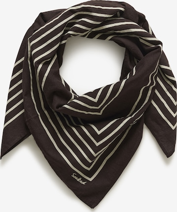 Foulard SOAKED IN LUXURY en marron : devant