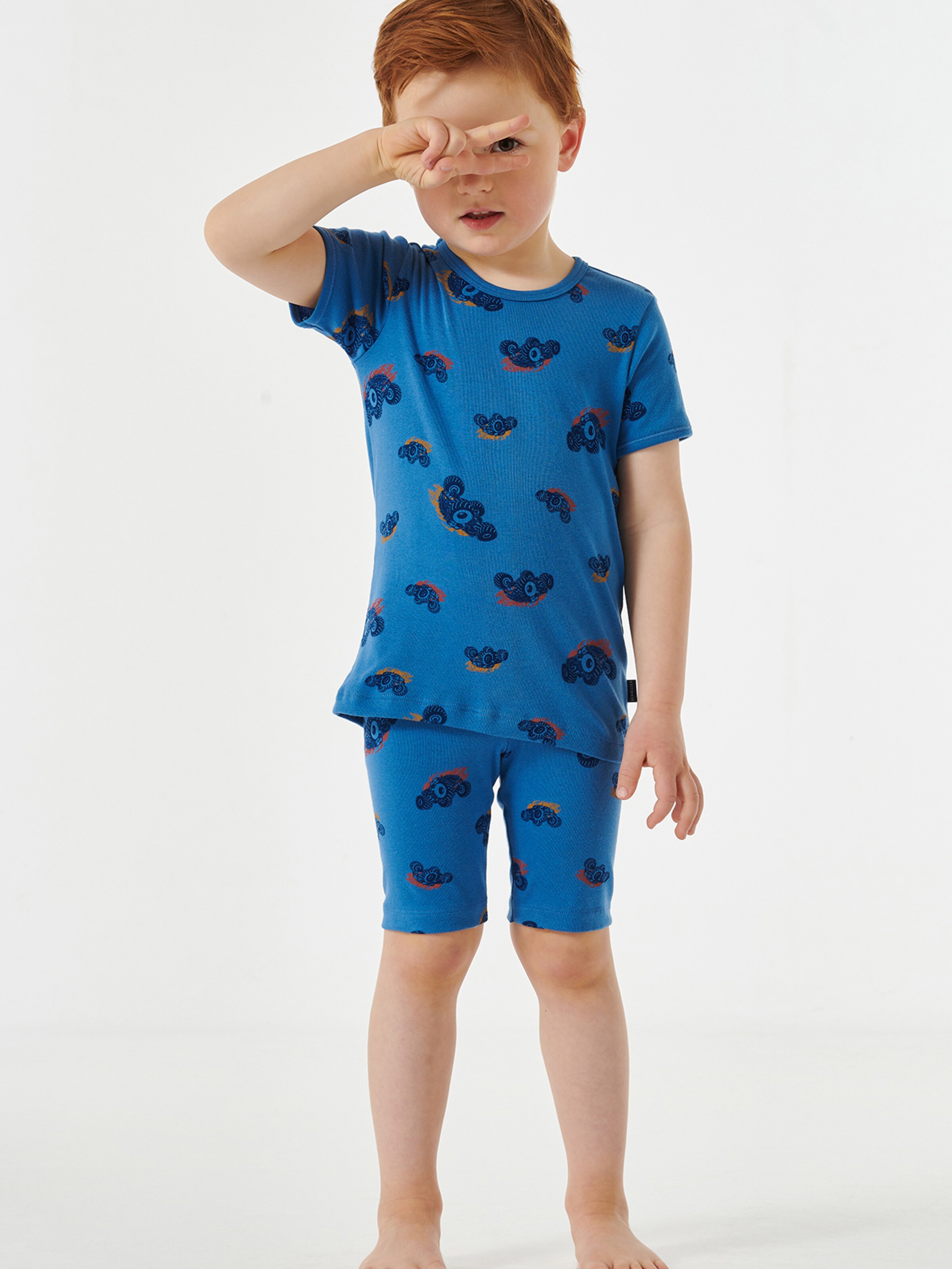 SCHIESSER Pajamas in Blue: front