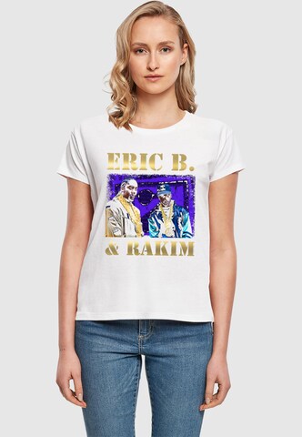 Merchcode T-Shirt 'Eric B & Rakim - Group Purp' in Weiß: Vorderseite