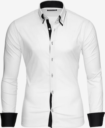 Reslad Button Up Shirt 'RS7050' in White: front