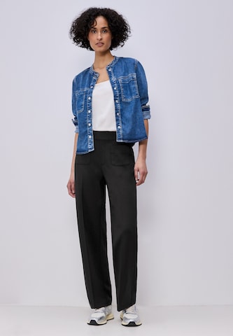 STREET ONE Loosefit Hose in Schwarz