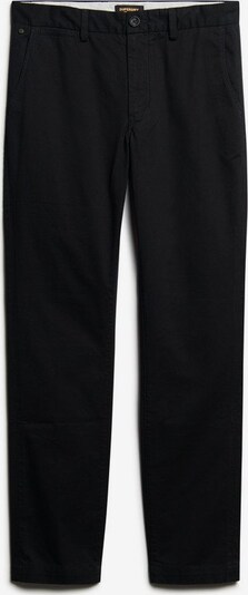 Superdry Pantalon chino en noir, Vue avec produit