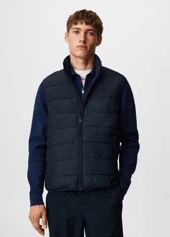 MANGO MAN Bodywarmer 'Gorryst' in Blauw: voorkant