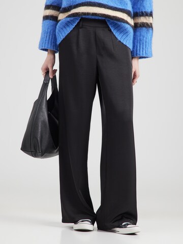 OBJECT - regular Pantalón plisado 'OBJCHILLI' en negro: frente