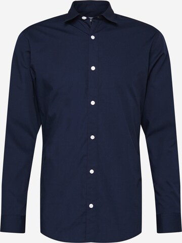 JACK & JONES Button Up Shirt in Blue: front