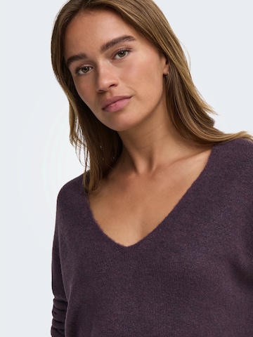 JDY Sweater 'JDYELANORA' in Purple