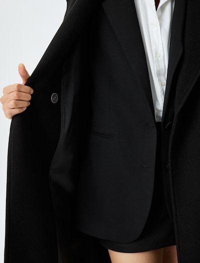 Koton Between-Seasons Coat in Black, Item view