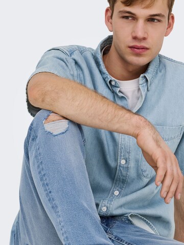 Only & Sons Skinny Jeans 'ONSWarp' in Blau