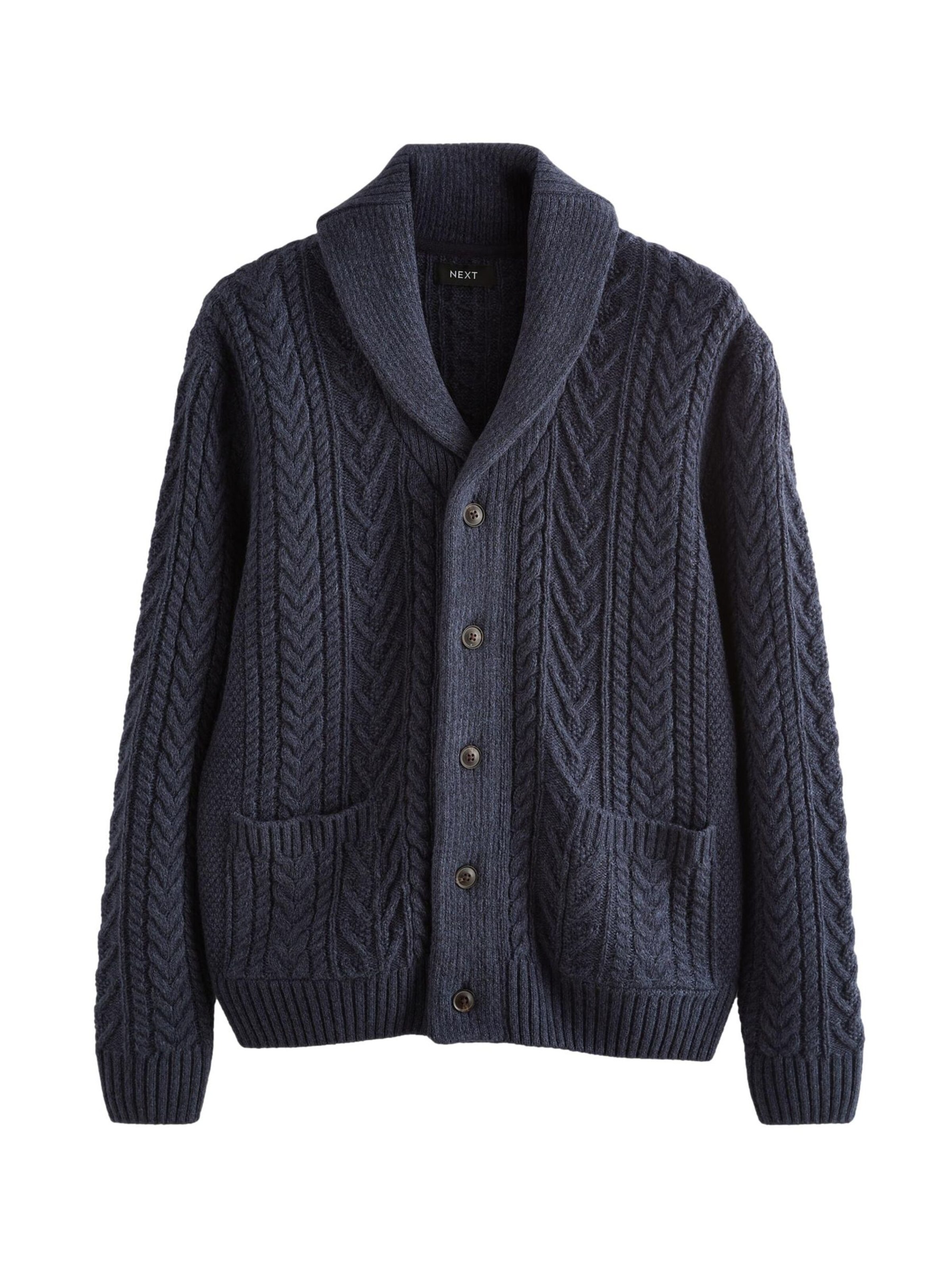 Next Gebreid vest in Blauw: voorkant