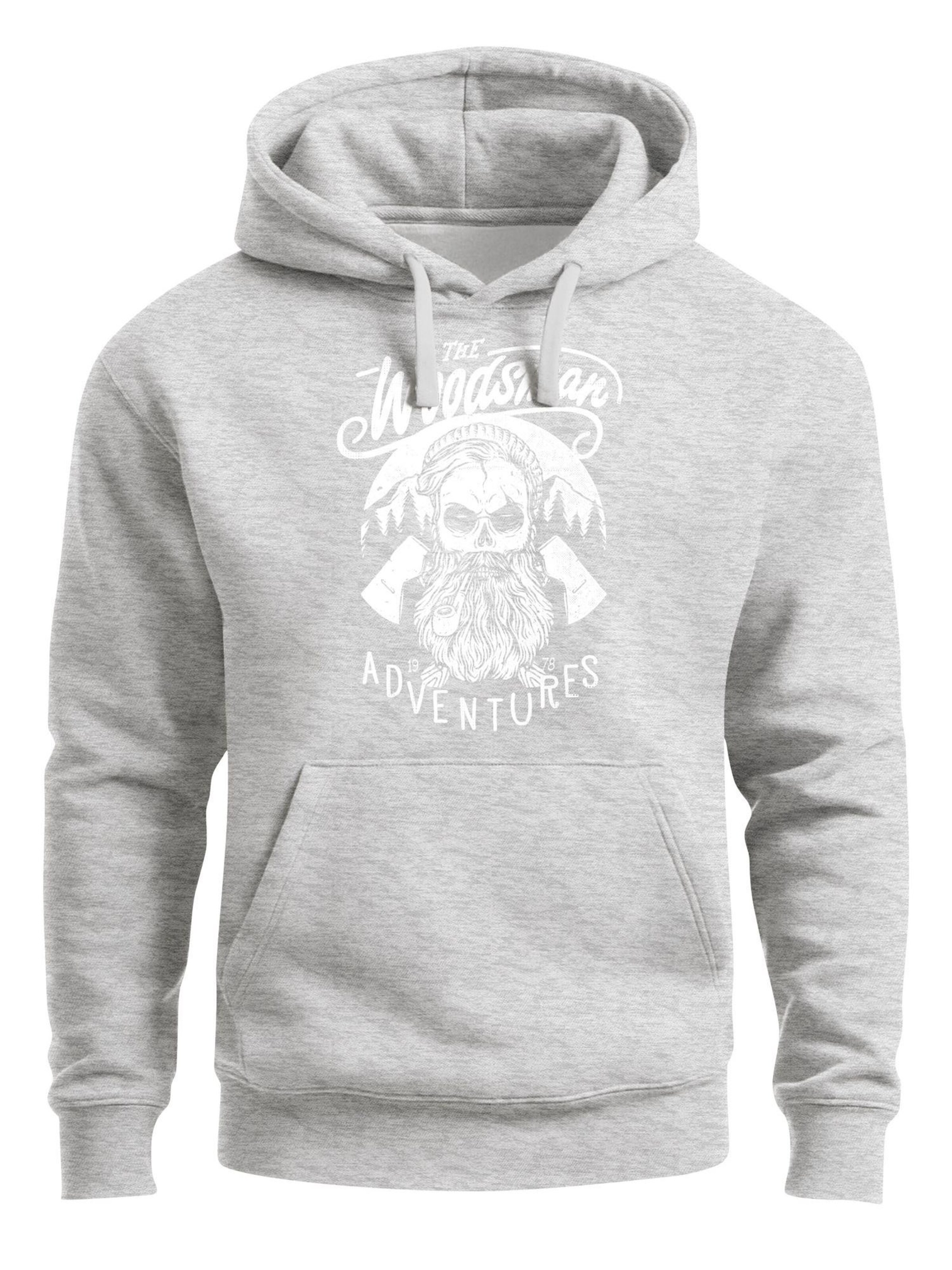 Neverless Sweatshirt 'Lumberjack' in Grey: front