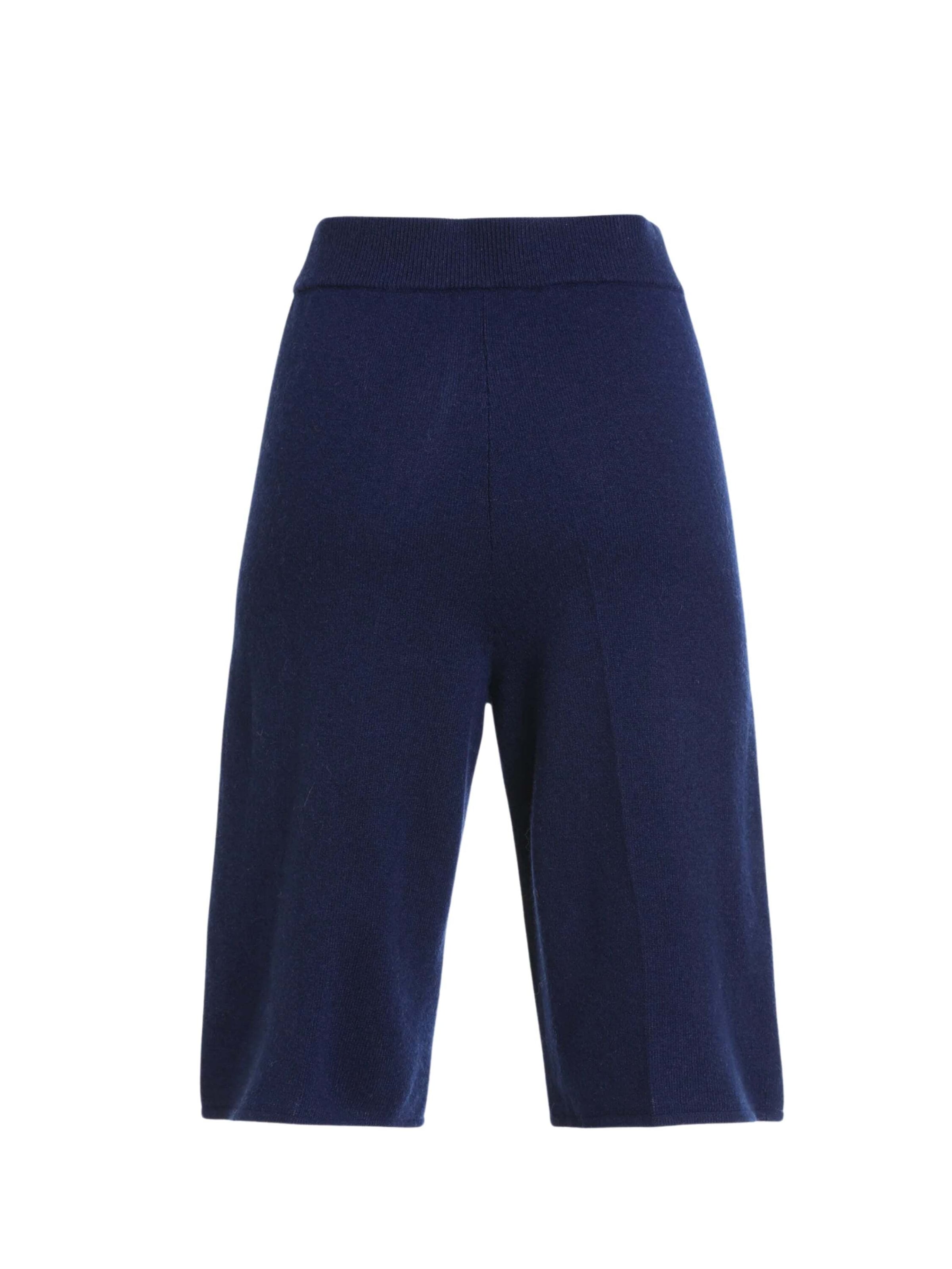 BELLEMERE NEW YORK Regular Pants 'Multipurpose Brushed Cashmere Short Pant' in Blue