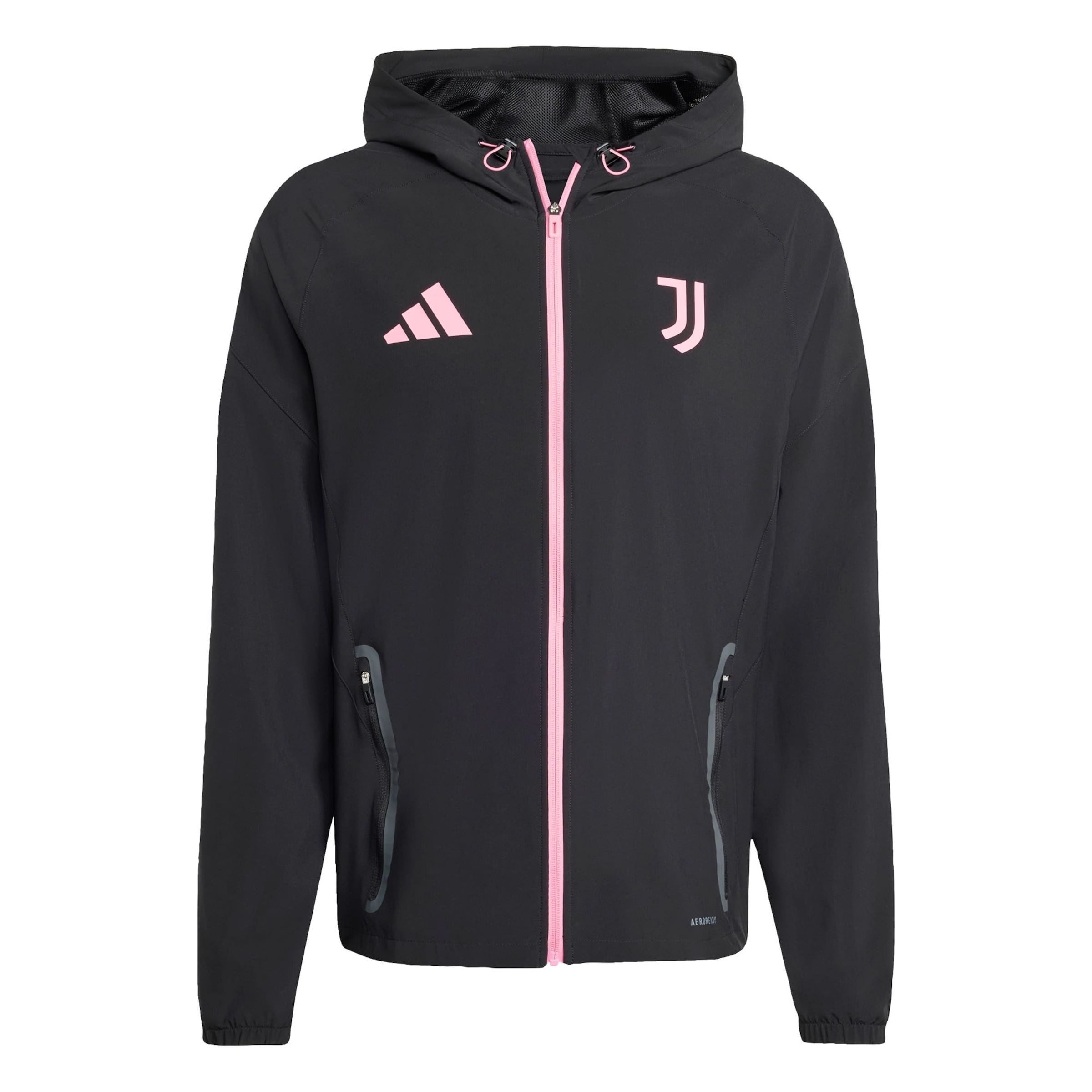 Giacca per l'allenamento 'Juventus Turin Tiro 25 Competition' di ADIDAS PERFORMANCE in nero: frontale