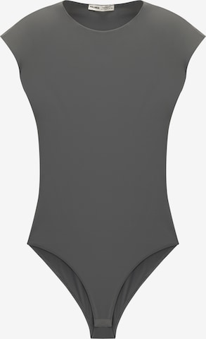 Pull&Bear Košeľové body - Sivá: predná strana