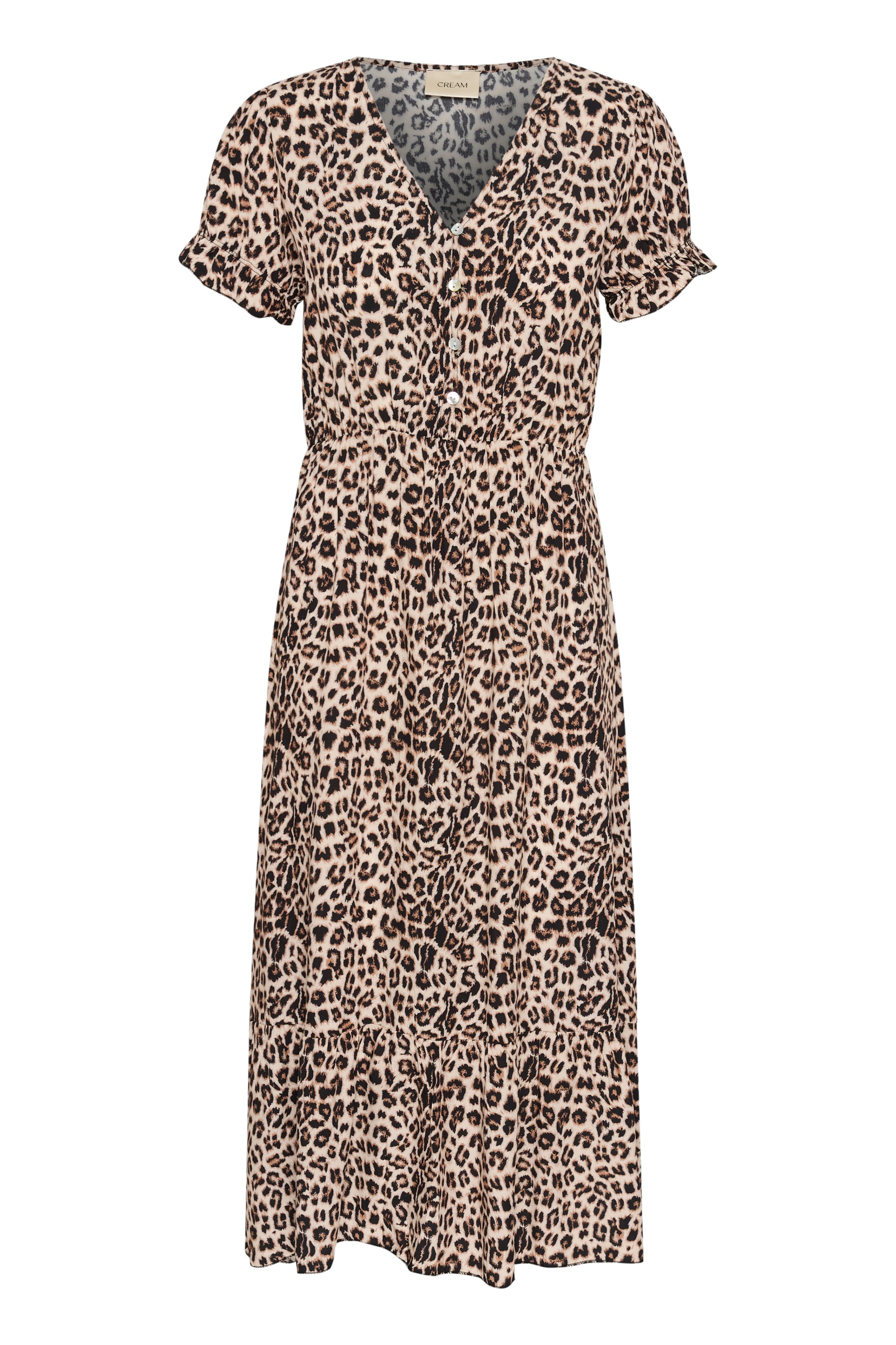 Cream Kjole 'Lina' i brun: forside