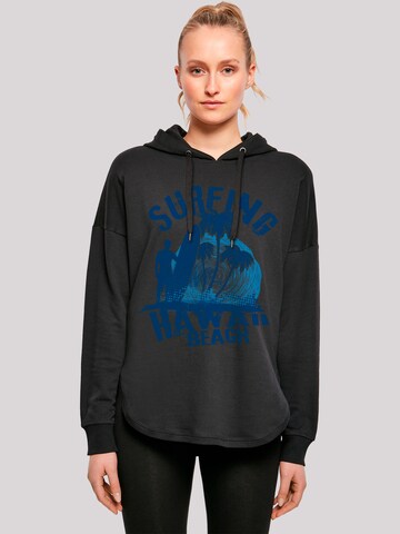 Sweat-shirt 'Hawaii Surf Beach Summer' F4NT4STIC en noir : devant