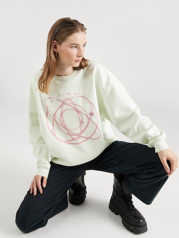 Calvin Klein Jeans Sweatshirt 'GALAXY' in Green: front