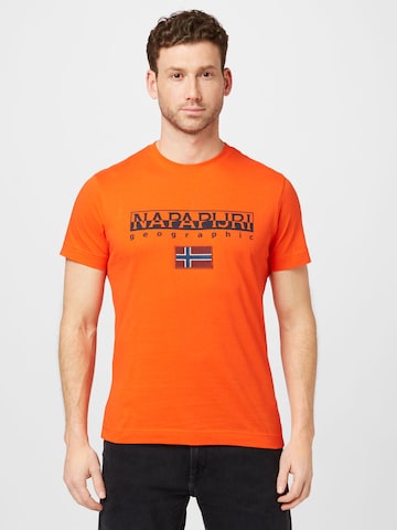 NAPAPIJRI Koszulka 'AYAS' w kolorze pomarańczowy: przód