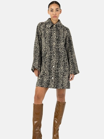 Coster Copenhagen - Chaqueta de entretiempo ' Leo ' en marrón: frente