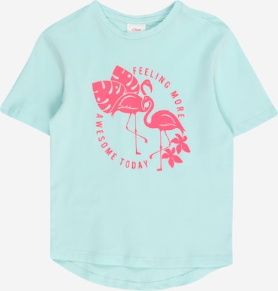 s.Oliver T-Shirt en turquoise / rouge, Vue avec produit