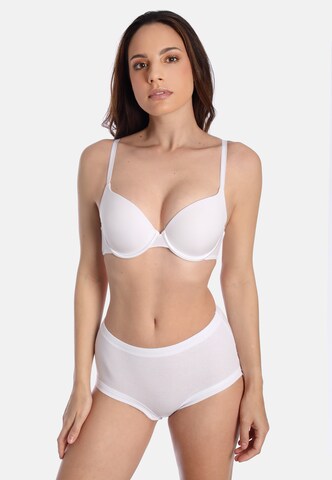 sassa Panty 'FINE RIB' in White: front