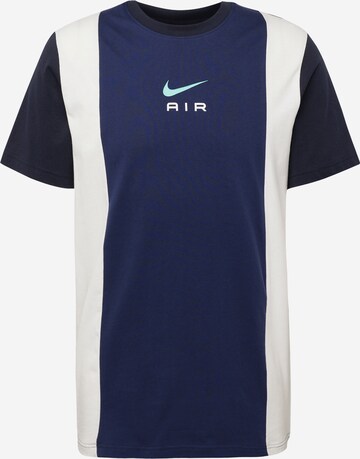 T-Shirt 'AIR' Nike Sportswear en bleu : devant