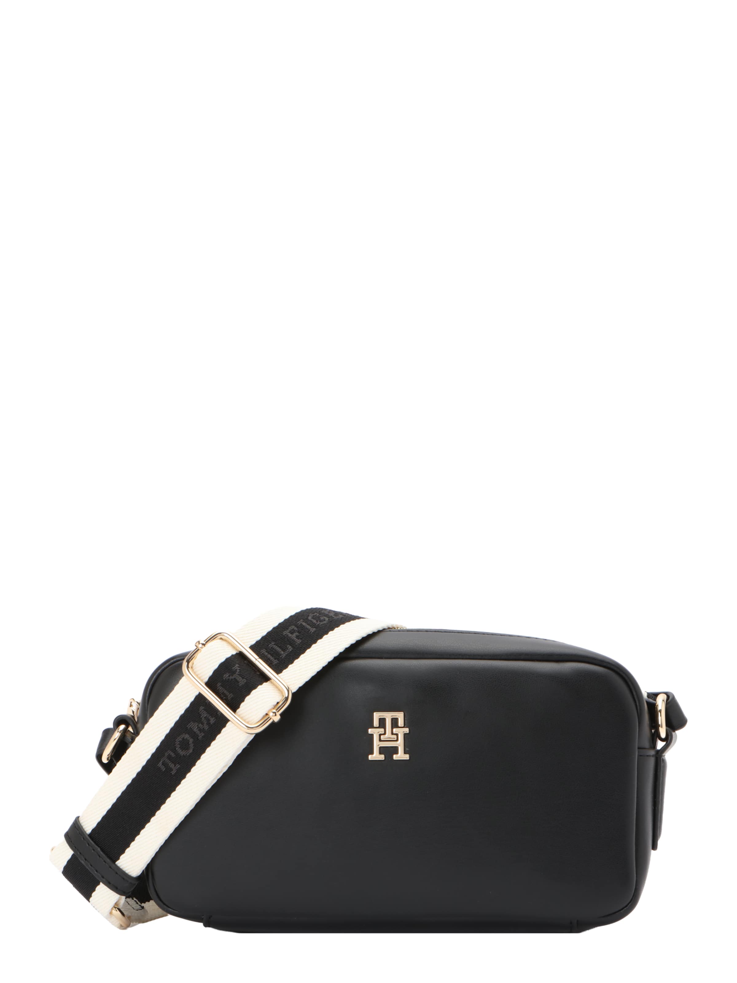 TOMMY HILFIGER Crossbody Bag 'ESSENTIAL' in Black: front