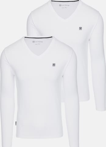 Ombre Shirt in White: front