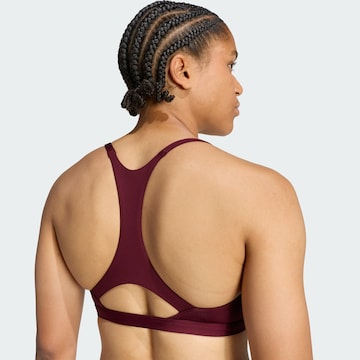 Bustino Reggiseno sportivo 'Optime Essentials' di ADIDAS PERFORMANCE in rosso